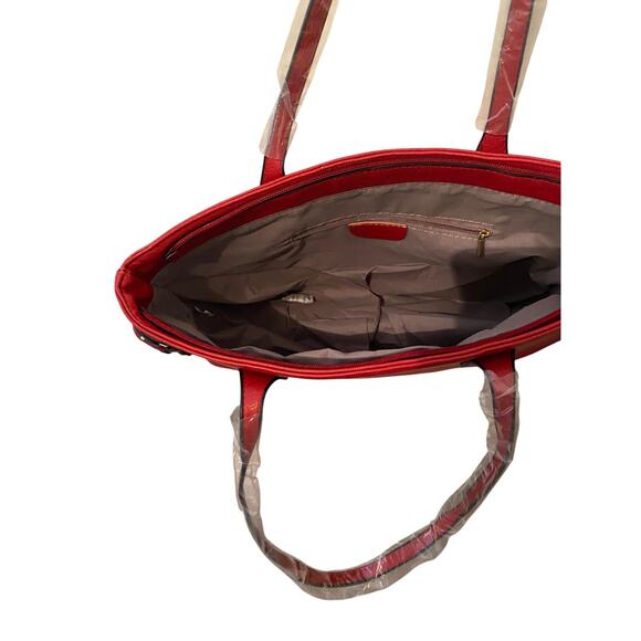 AR New York Large Red Tote NWT - Picture 3 of 7